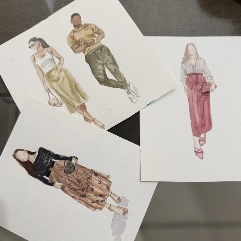 Aquarela & Ilustração ao Vivo feita ao vivo em evento