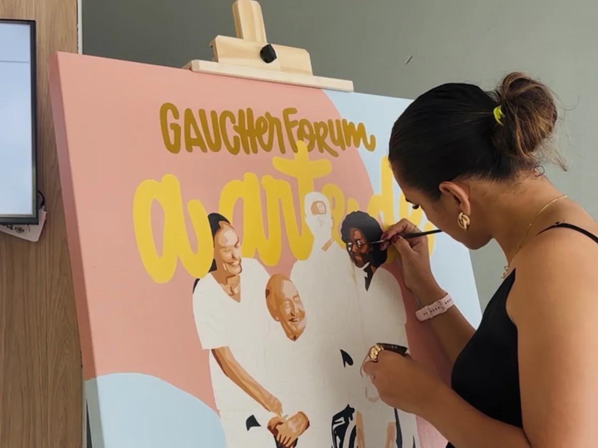 Pintura ao Vivo feita ao vivo em evento
